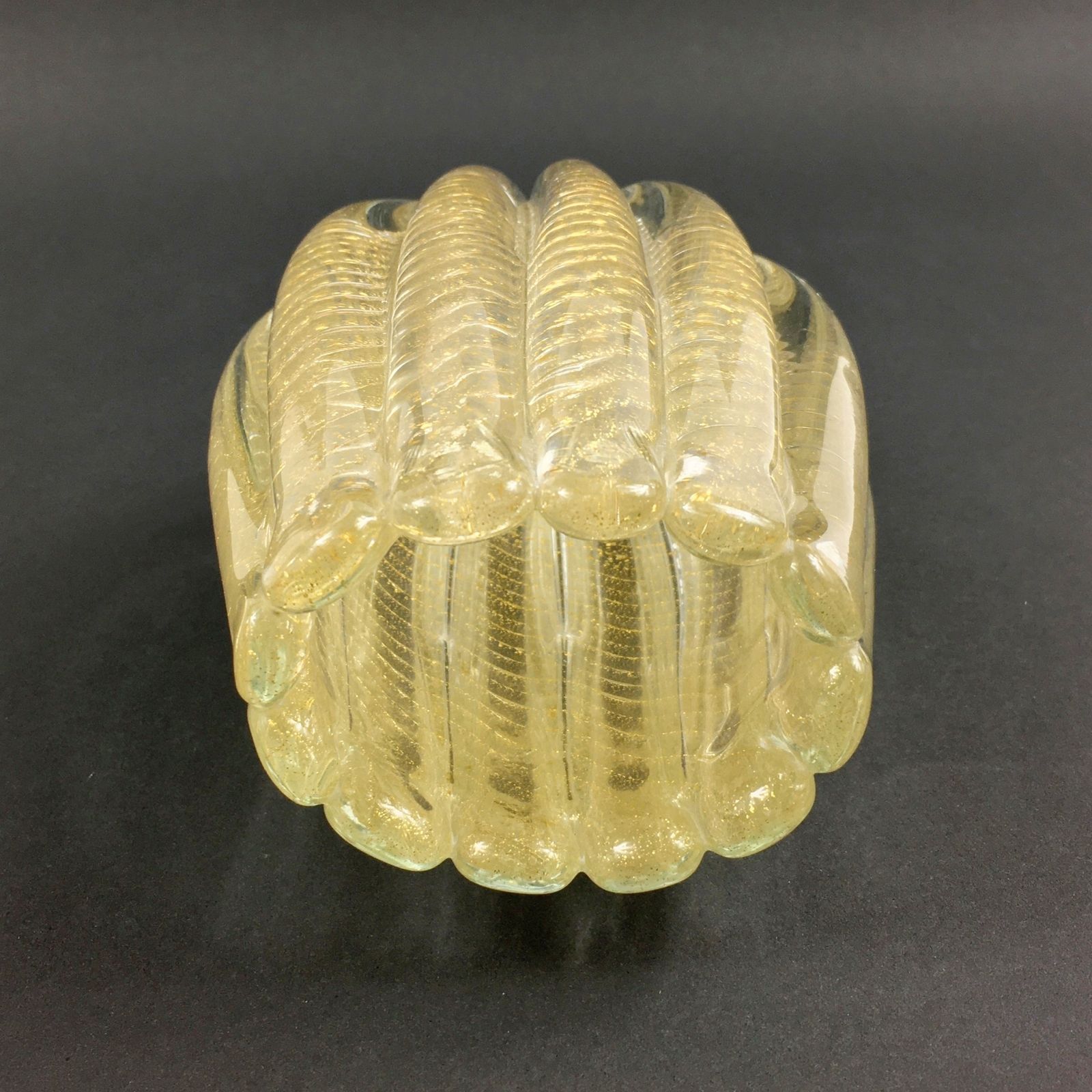 Mid-Century Cordonato D'oro Murano glazen vaas van Barovier & Toso, Italië, ca. jaren 1950 photo 350.0