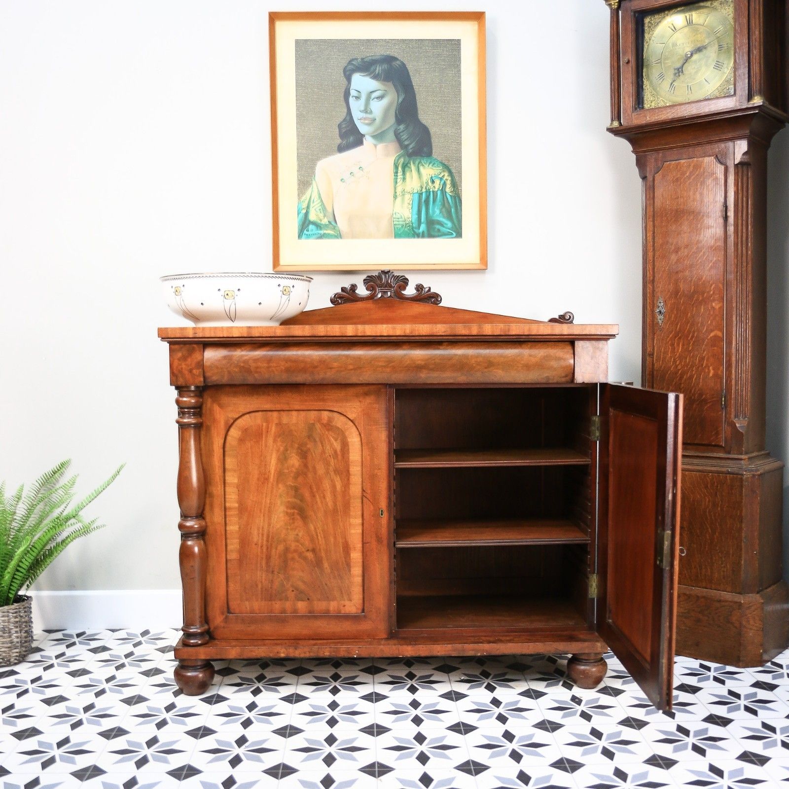 Antique Mahogany Chiffonier Sideboard Victorian With Fitted Interior. photo buy