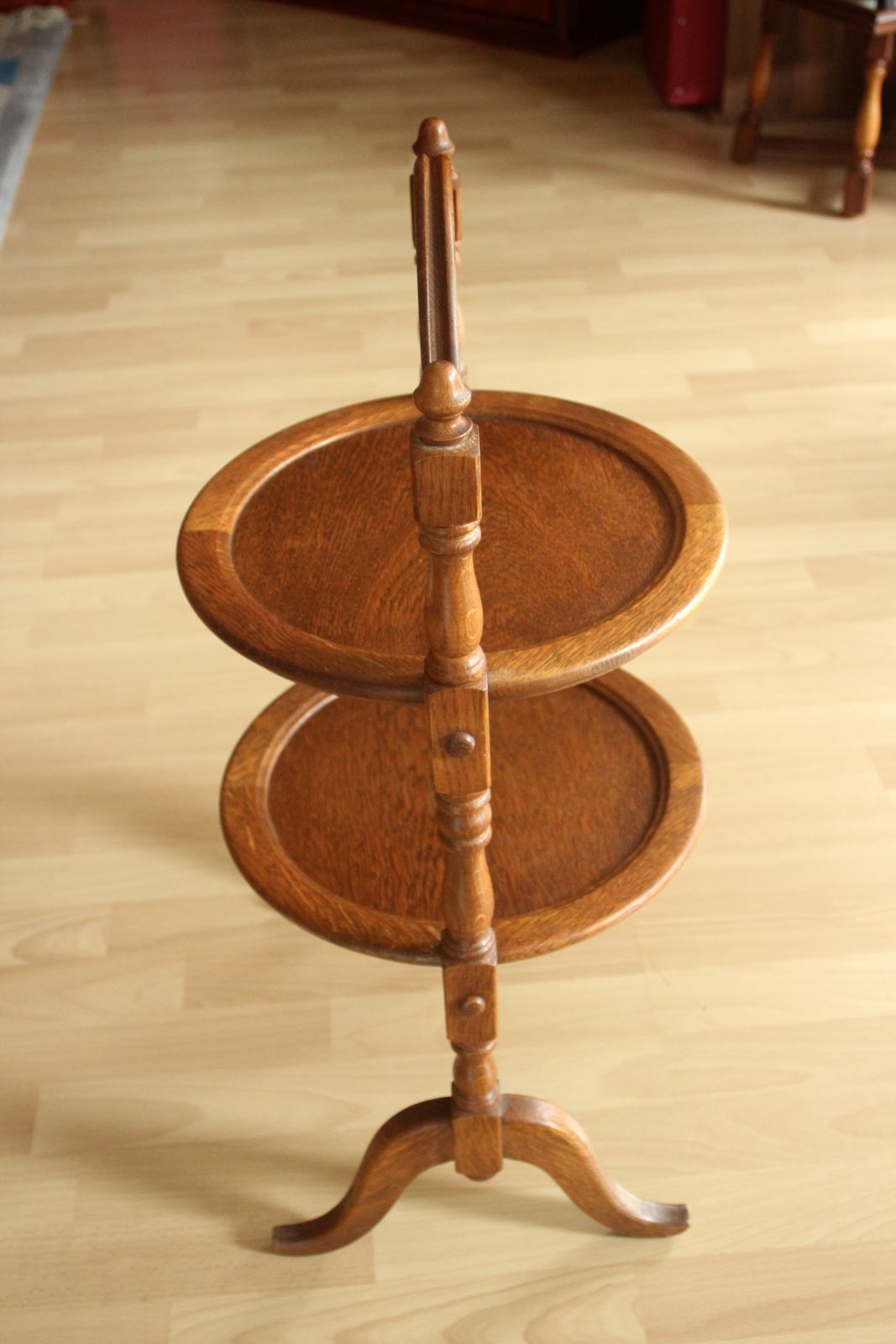 1940s   Etagere   High Tea   Handmade Of Oak Wood photo for sale