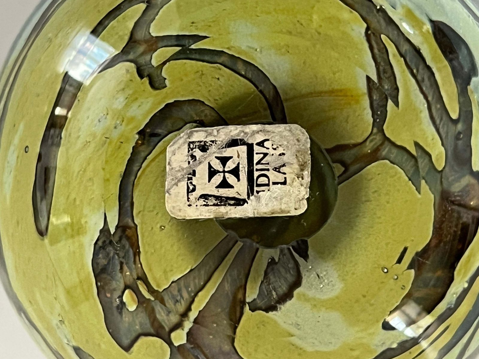 Mdina Glass briefbeschwerer, abstract design, handgemaakt, Malta, jaren 1970 photo buy