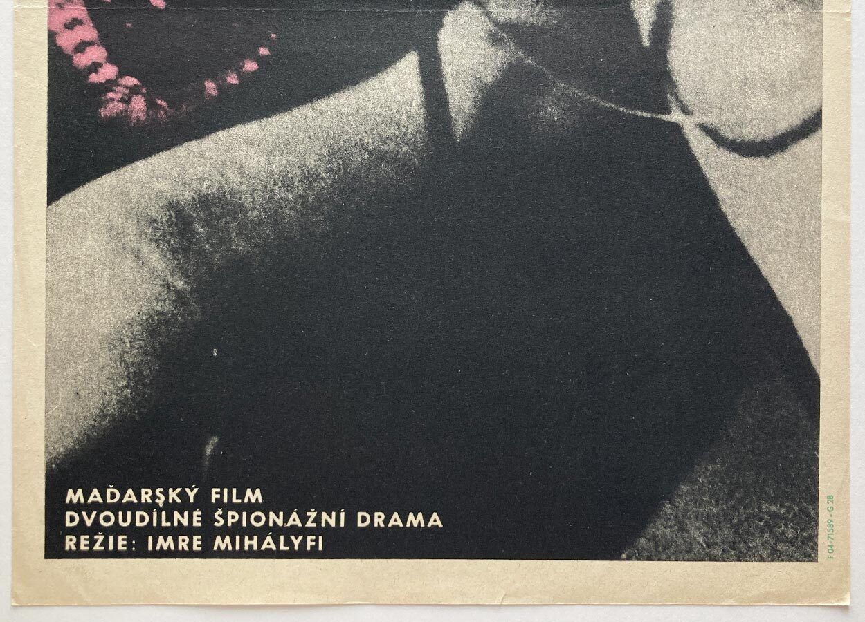 Affiche de cinéma originale, Mermaid On The Signet Ring, Milan Grygar, 1967, design tchèque vintage photo for sale