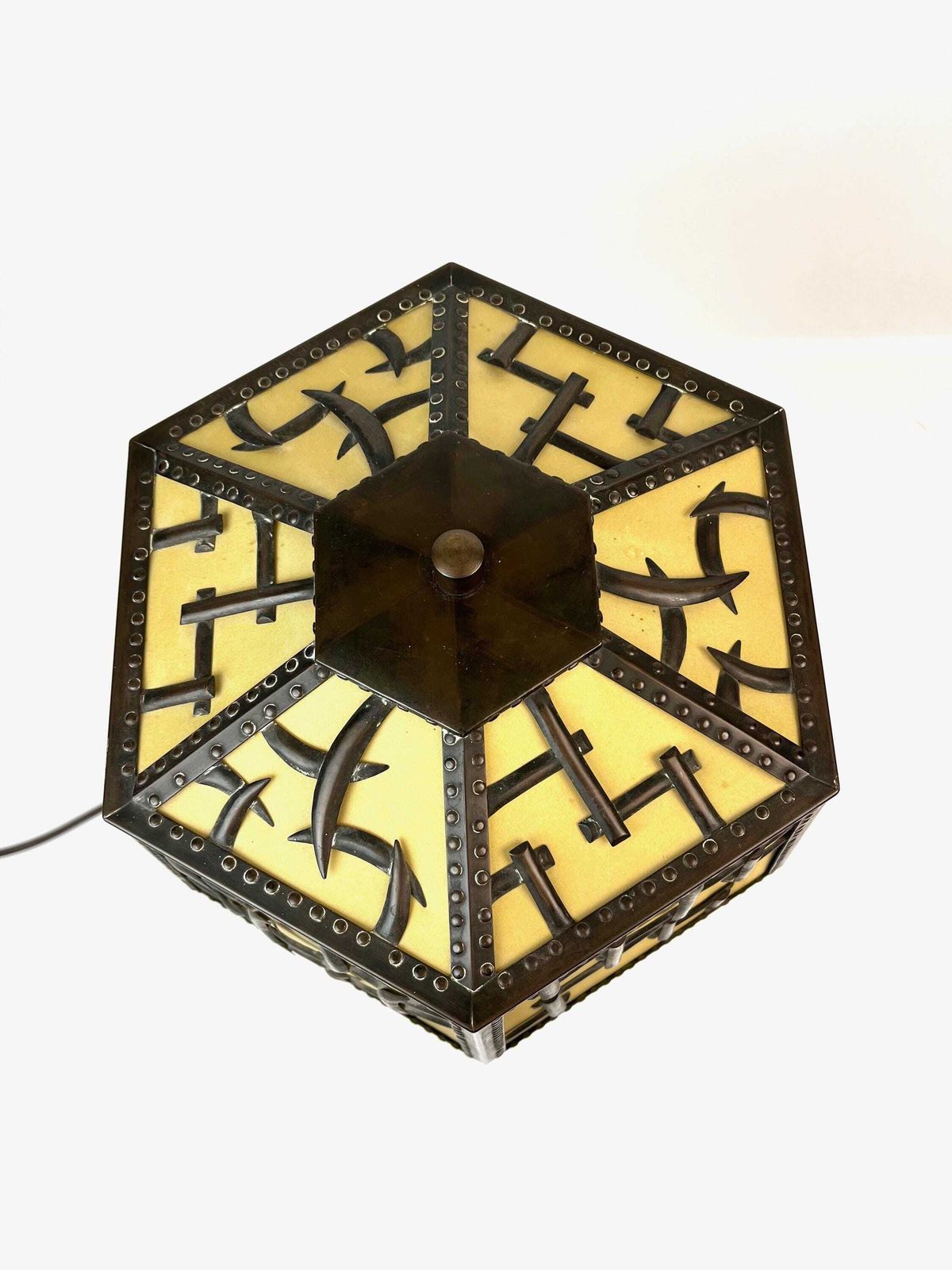 Grote Avantgarde Bauhaus Cubistische Bureaulamp Art Deco Duitsland ca. 1925 photo furniture