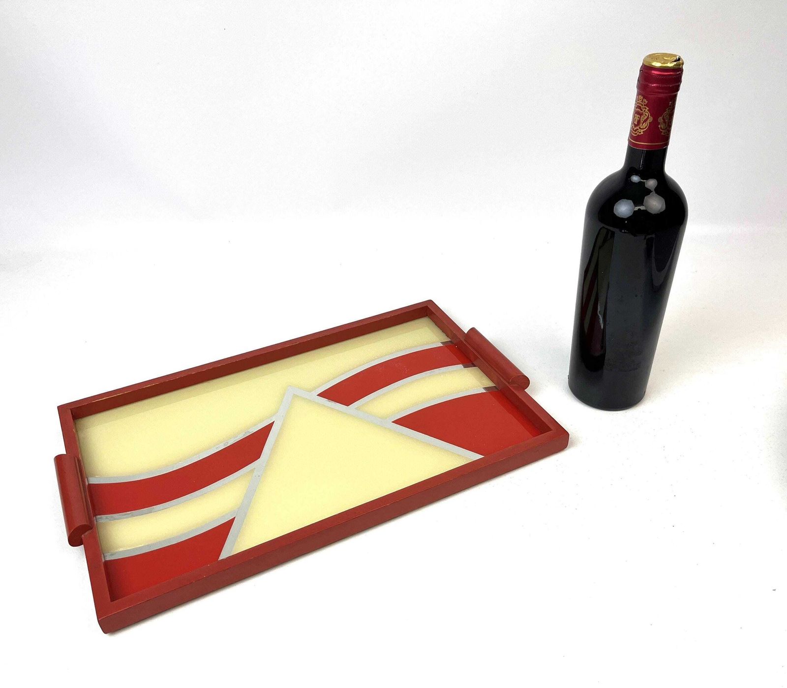 Stunning Rare Bauhaus Suprematism Cubist Art Deco De Stijl Serving Tray Germany 1925 photo Home Decor