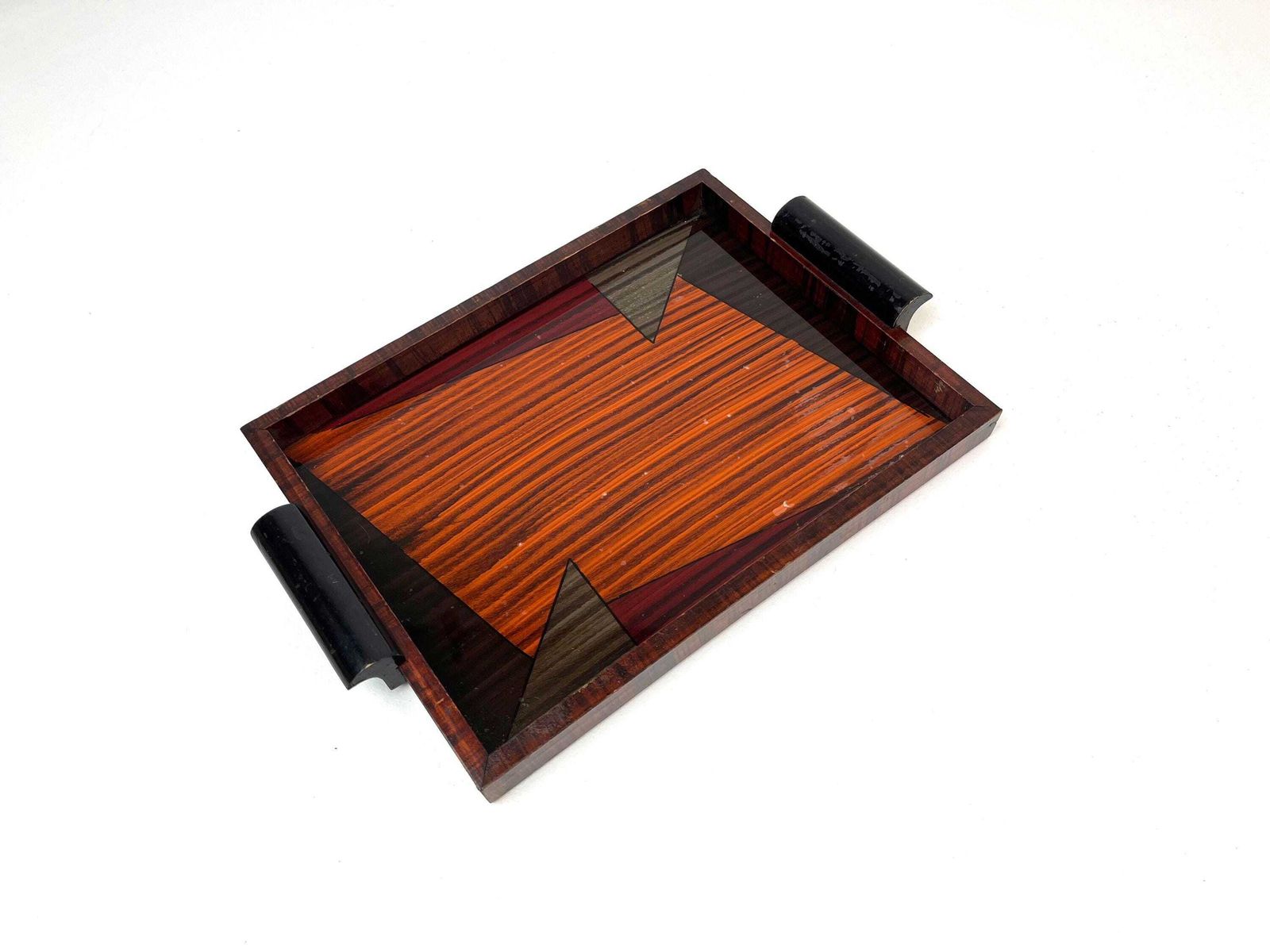 Rare Small Avantgarde Bauhaus Cubist Art Deco Cocktail Serving Tray