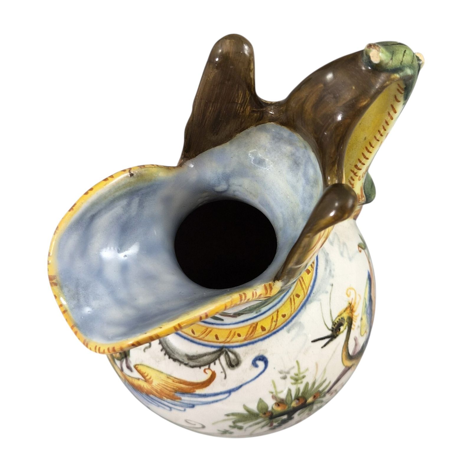 photo furniture Italiaanse Cantagalli Renaissance Revival Majolica Ewer & Vase, Florence, ca. 1890