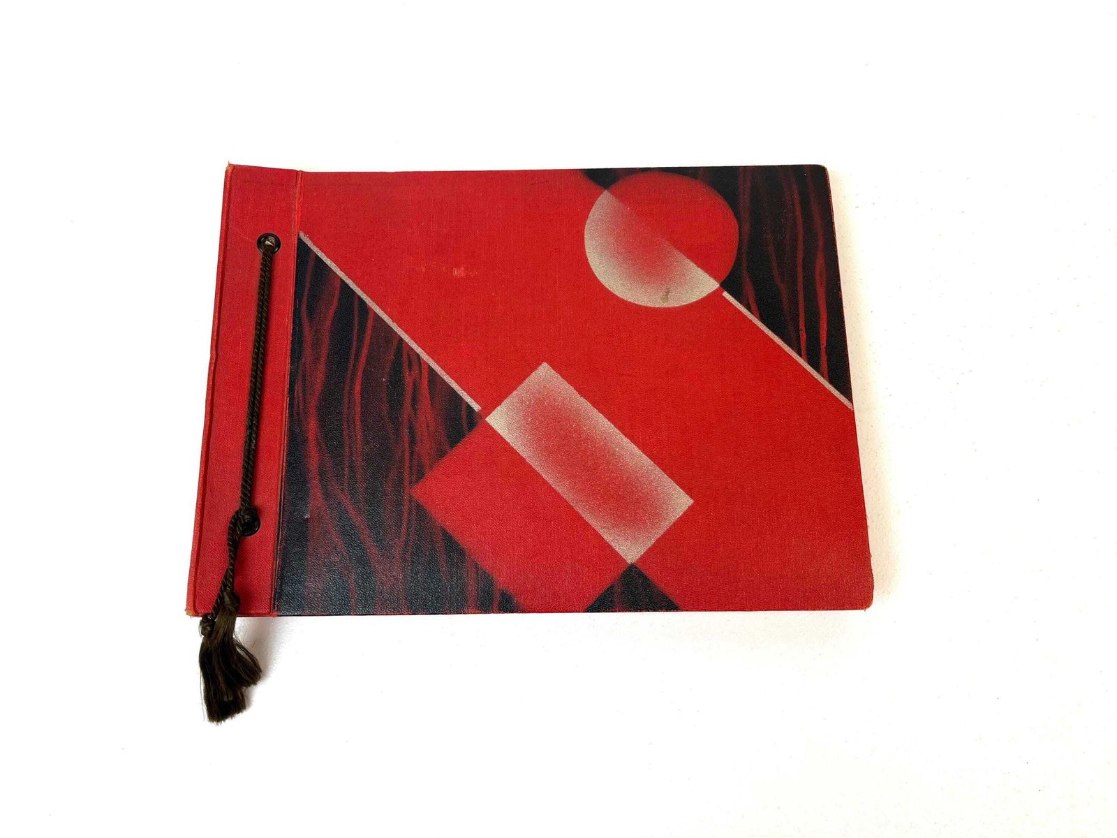 Album photo Bauhaus allemand, rouge, Suprematism, De Stijl, Art déco, Allemagne, 1930