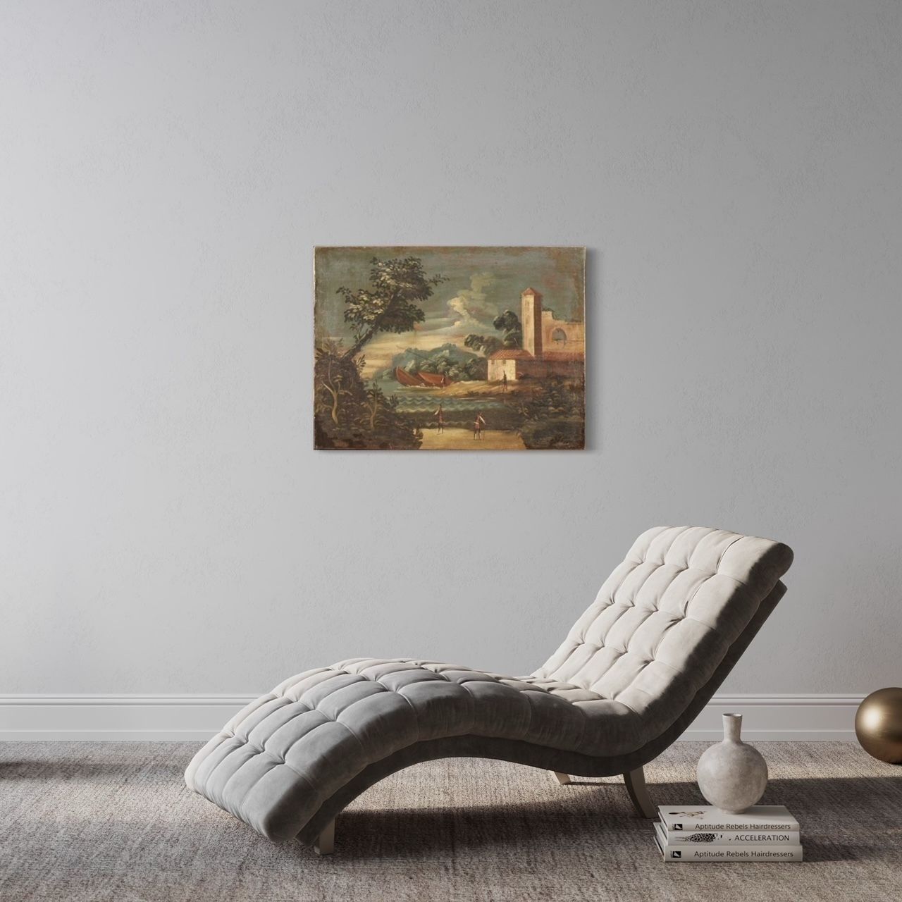 1000.0 Peinture italienne, marine, XVIIIe siècle photo