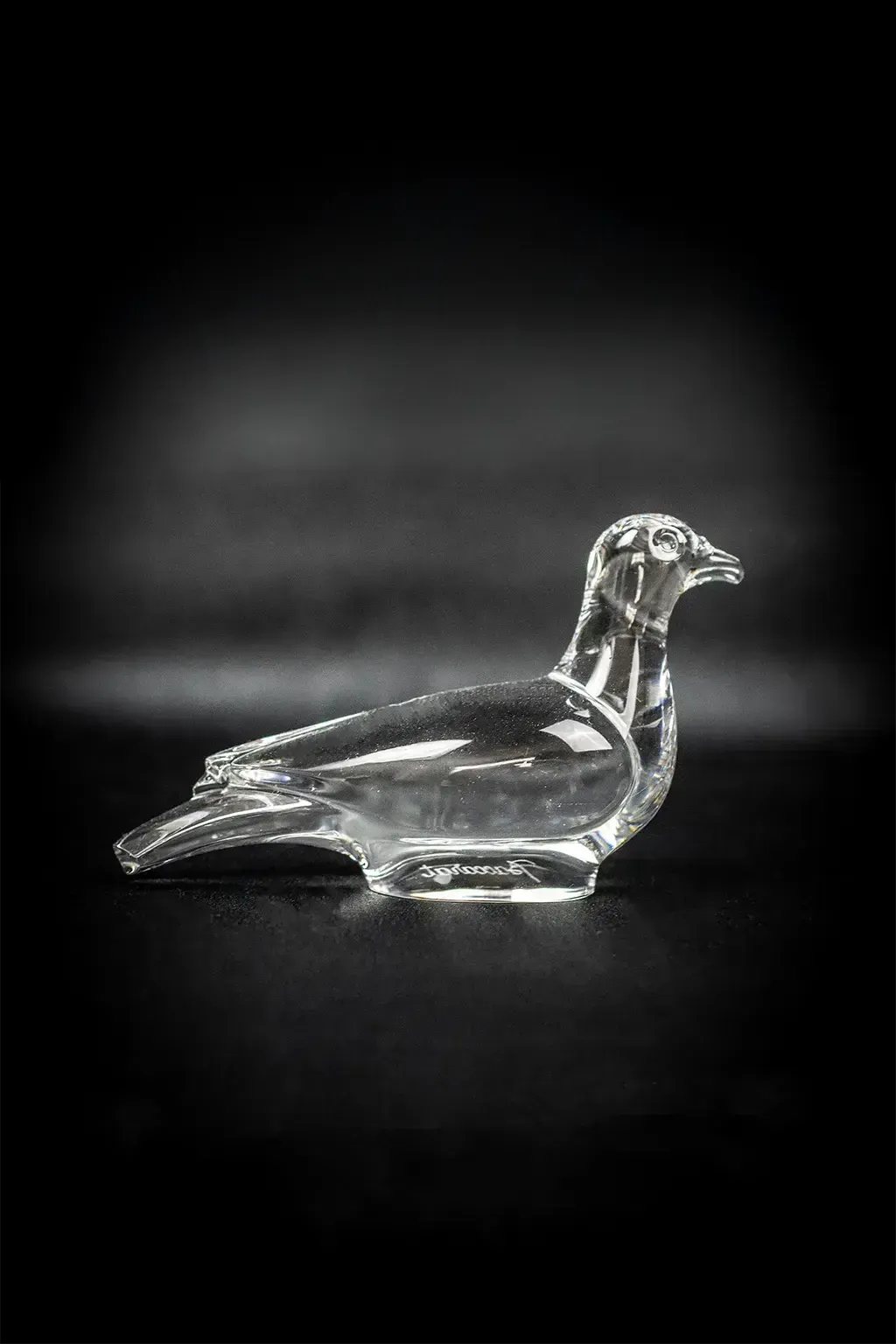 Baccarat kristallen presse-papier, vogelmodel, geblazen diersculptuur photo 135.0