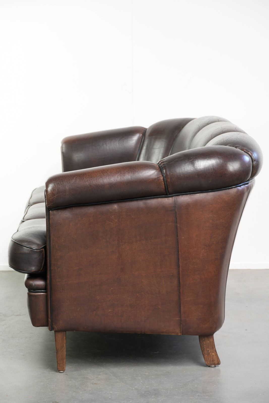photo buy Beautiful Set Consisting Of A Sheepskin Sofa Together With Its Matching Club Armchair With A Luxurious Appearance