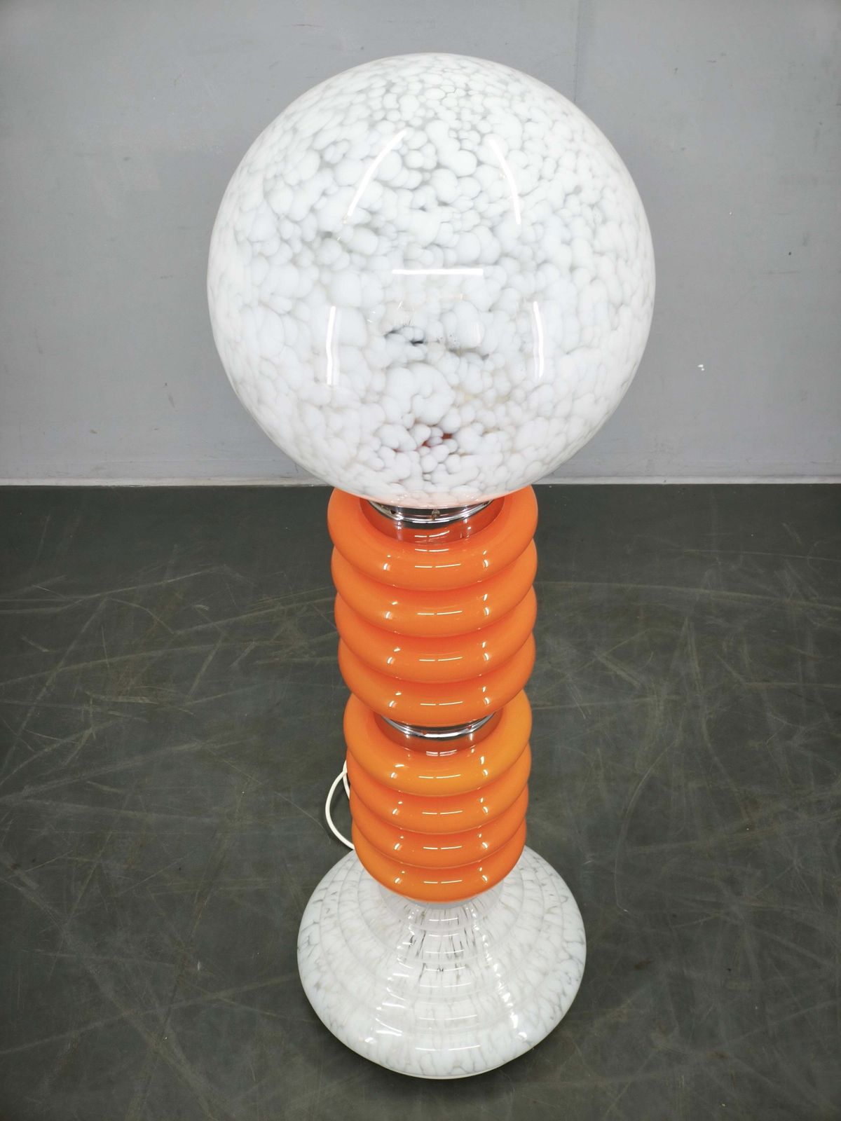 photo vinterior Carlo Nason voor Mazzega, Murano glazen Space Age vloerlamp, jaren 1970