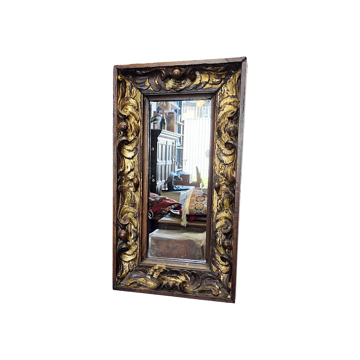 Antiek Italiaans Barok Spiegel, 1e Helft 1700s