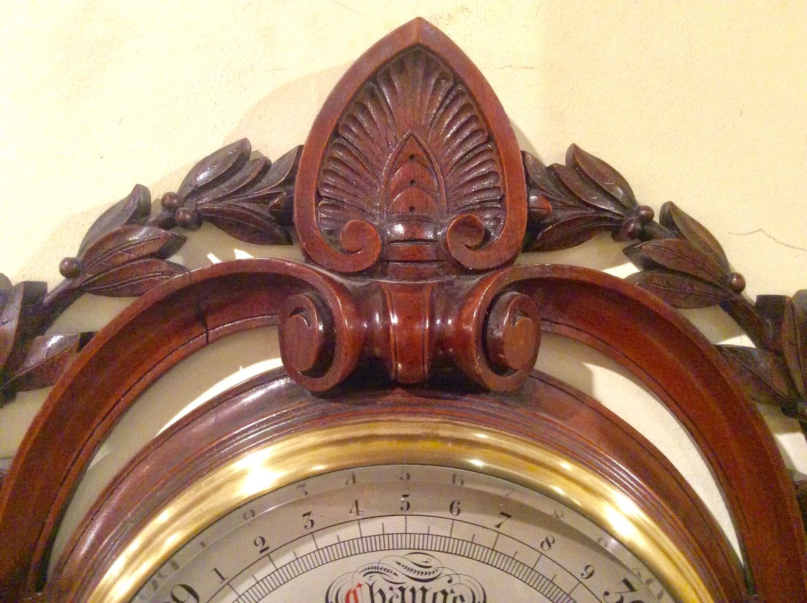 Superb Quality Antique Mahogany Negretti & Zambra Aneroid Barometer photo furniture