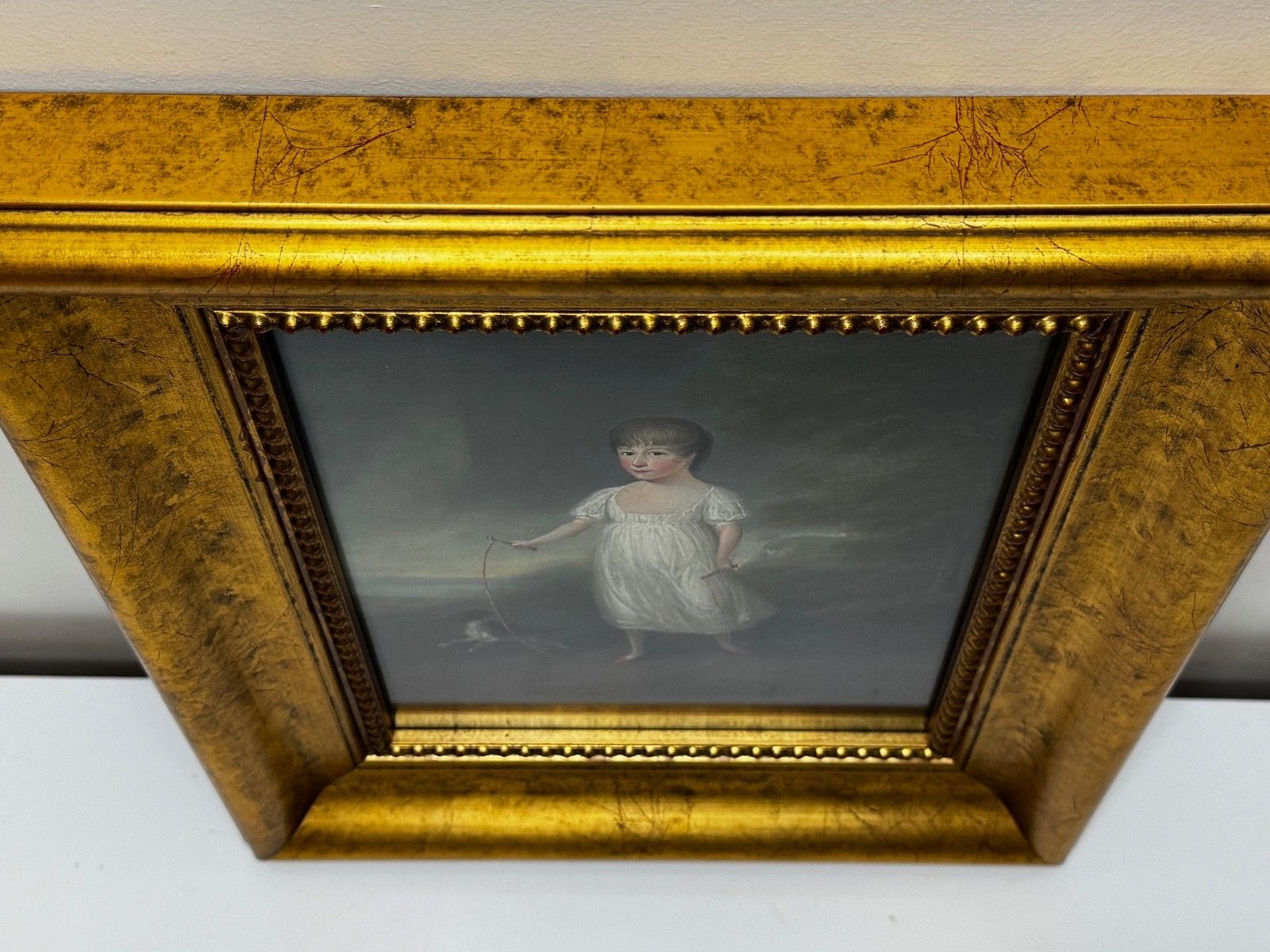 Early 19th Century Oil Portrait Louisa Cooke With Mr Quiz In The Manner Of George Romney C1802 photo buy