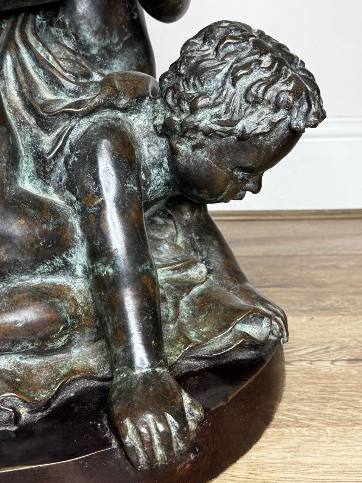 Bronze Group Call Of The Triton Conch Sea Putti  In The Manner Of Claude Michel photo 18000.0