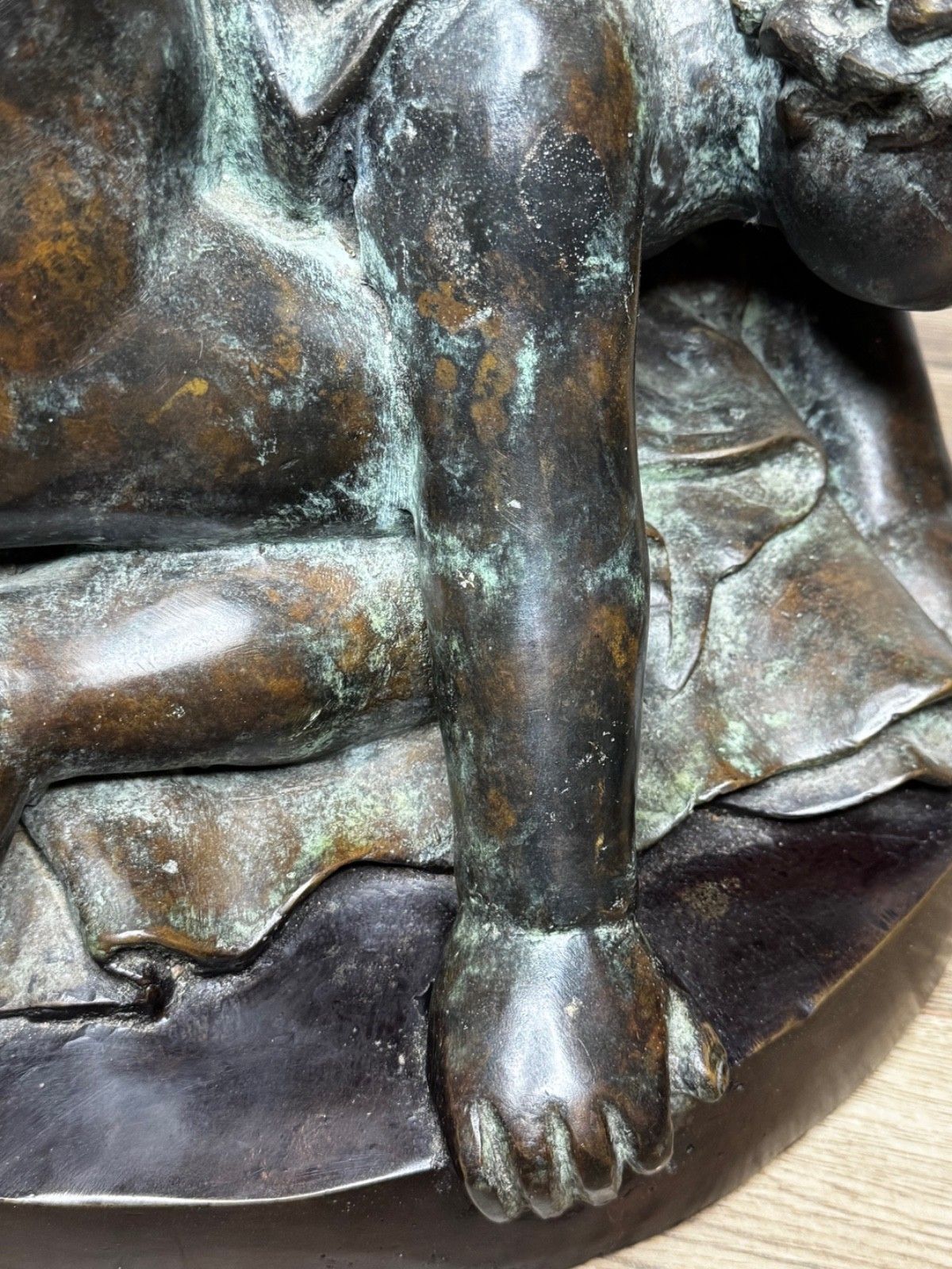 photo buy Bronze Group Call Of The Triton Conch Sea Putti  In The Manner Of Claude Michel