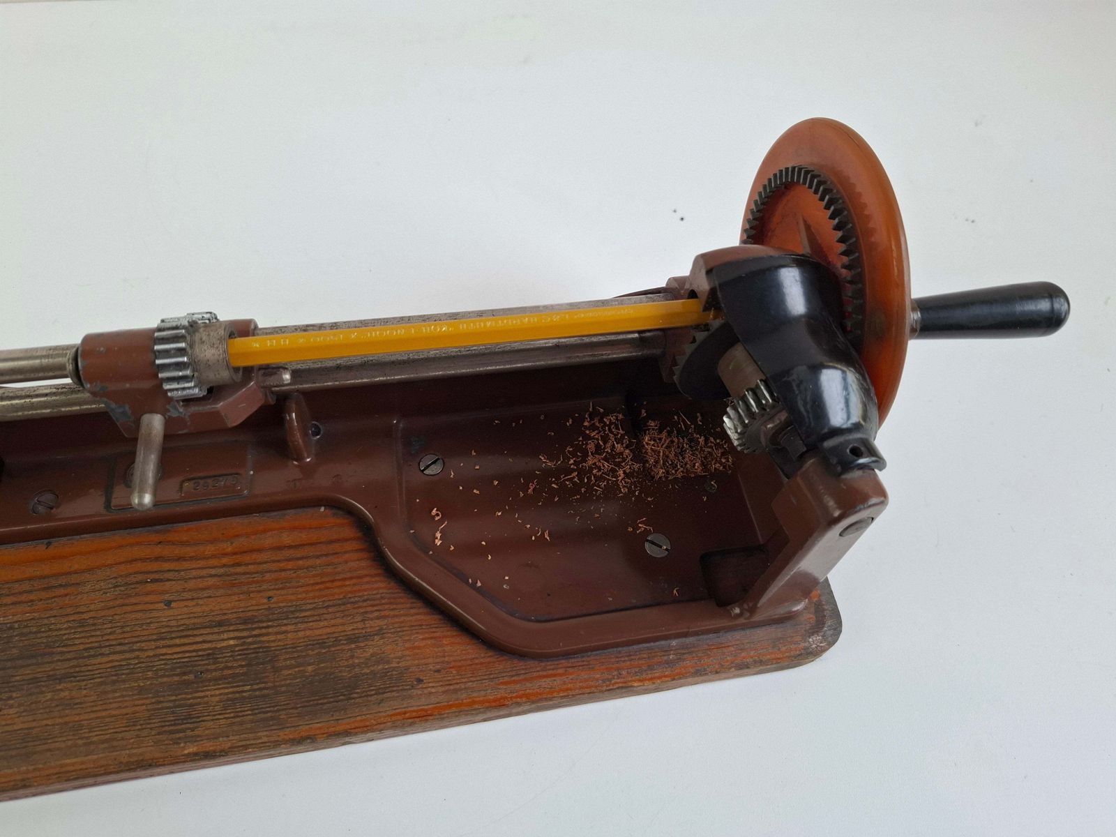 Sellier & Bellot Antique Mechanical Pencil Sharpener, Czechoslovakia, Midcentury photo 557.0