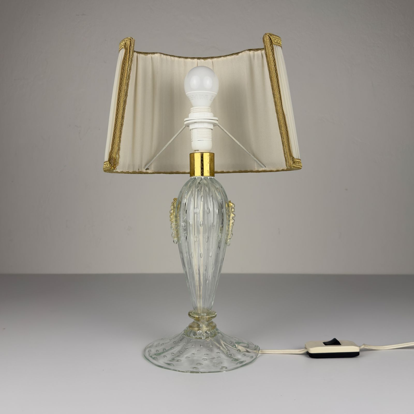 Verlichting Murano glazen tafellamp van Barovier and Toso, Italië, jaren 1980 photo
