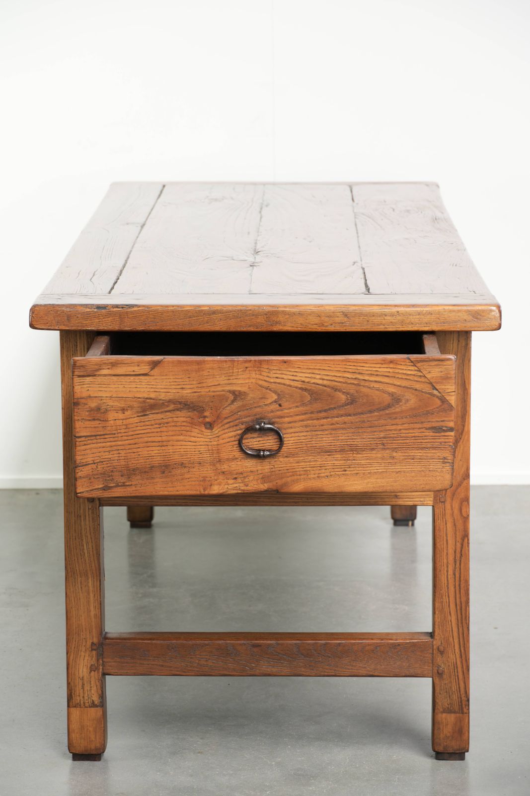 Beautiful Antique French Farmers Oak Dining Table For 4 To 6 People From The 18th Century photo buy