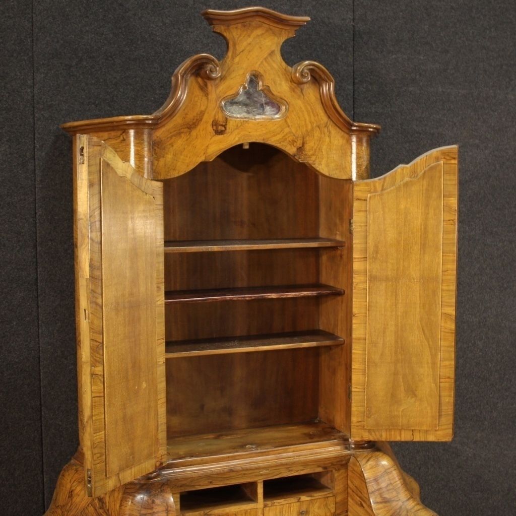 Venetian Trumeau In Walnut, Olive, Burl And Beech photo furniture