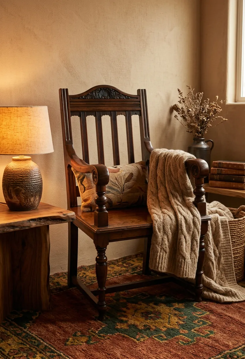 Victorian Mahogany Hall Elbow Chair With Beautiful Patina