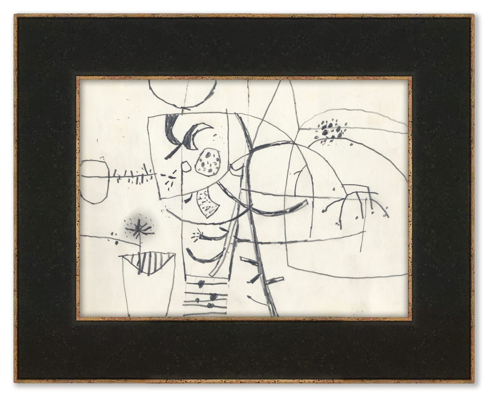 Stilleven plantstudie van de Britse kunstenaar Henry Cliffe, 1977