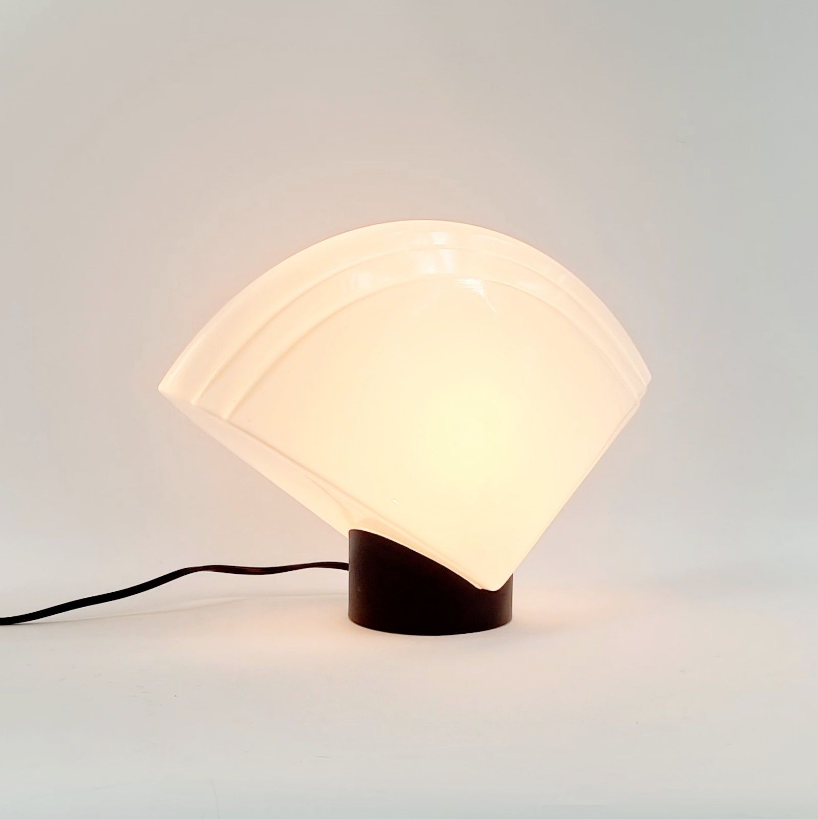 Grande lampe de table en verre de Murano, AV Mazzega, Italie, années 1970 photo vintage