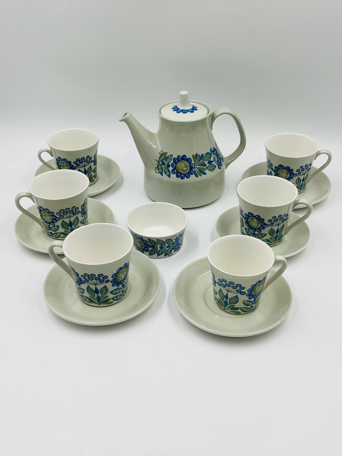 Scandinavisch koffieservies Tor Viking by Figgjo Flint photo for sale
