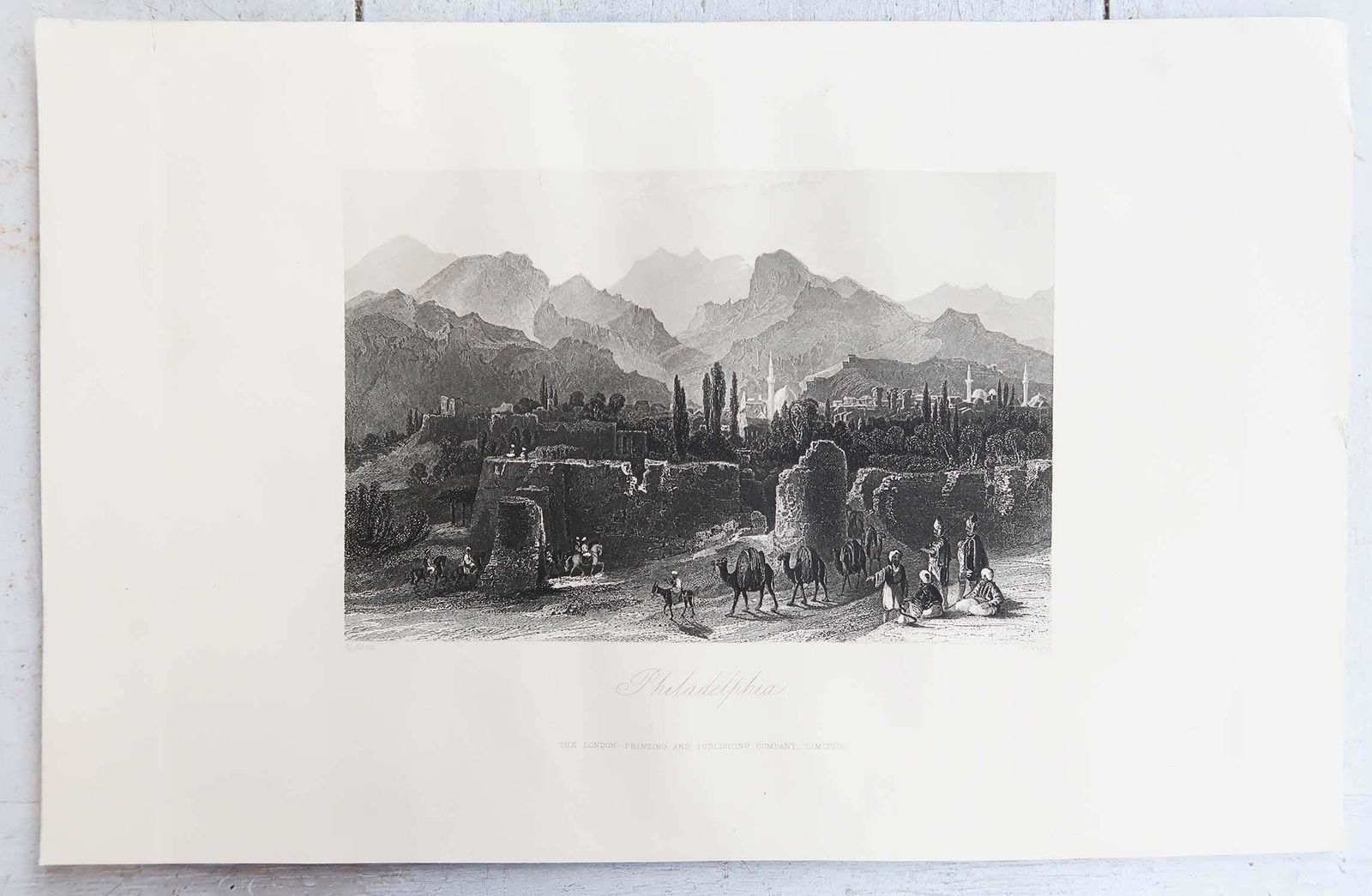 Set van 12 antieke prenten van de Levant / Heilig Land / Midden-Oosten. Ca. 1850 photo Kunst