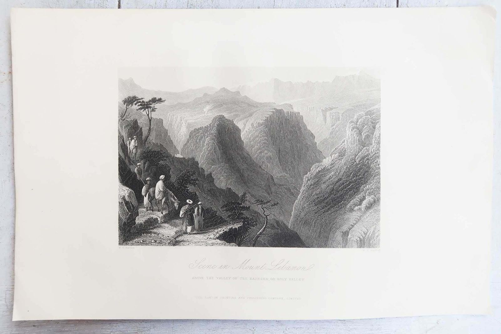 photo furniture Set van 12 antieke prenten van de Levant / Heilig Land / Midden-Oosten. Ca. 1850