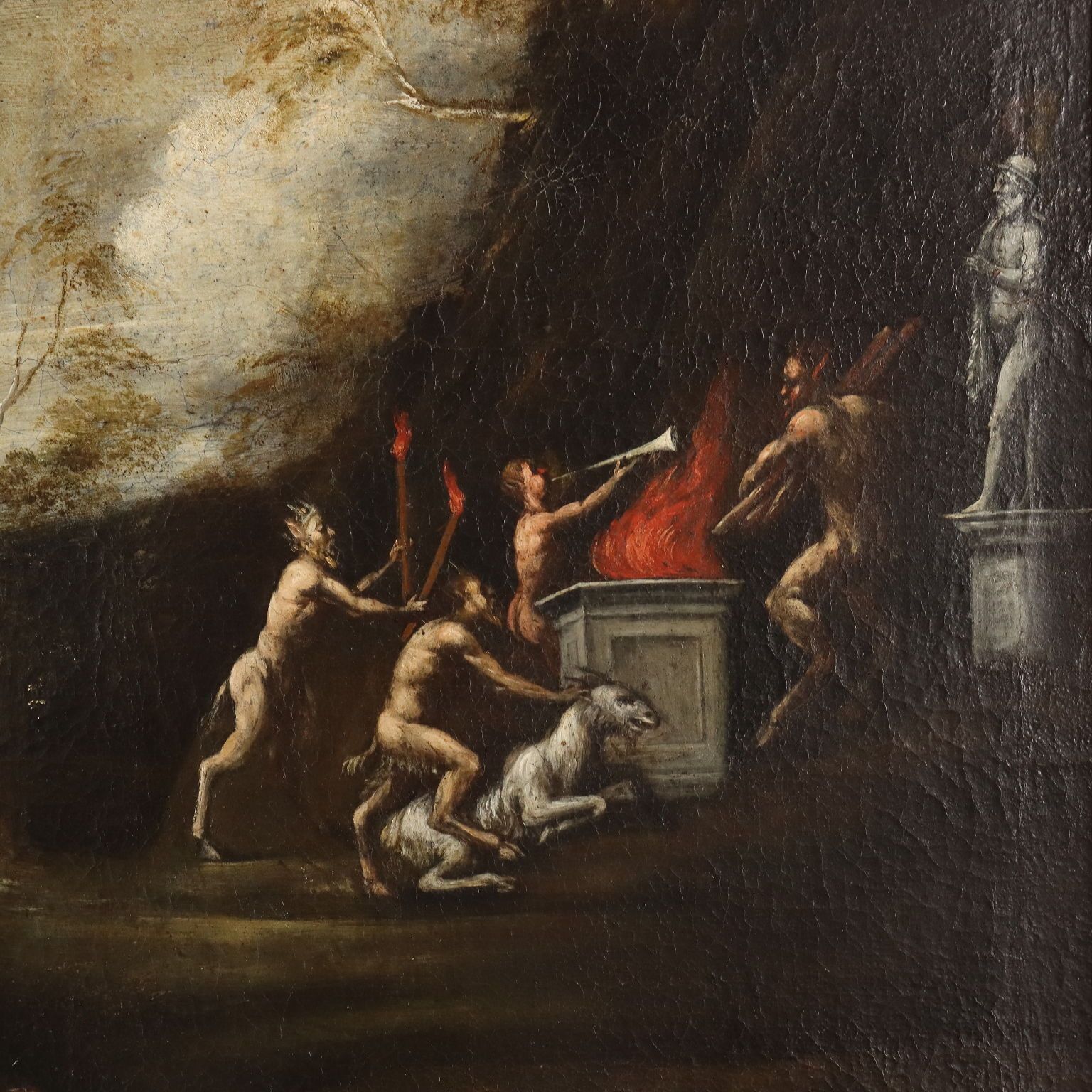 Peinture Amour et Psyché, huile sur toile, Italie, XVIIIe siècle photo buy
