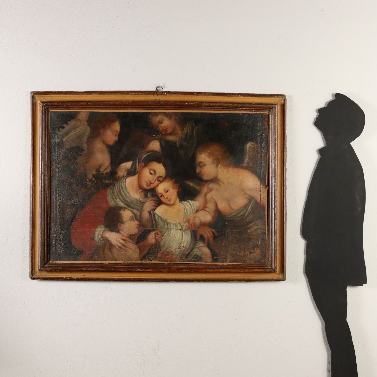Religieus onderwerp, olieverf op doek, Italië, 17e eeuw photo furniture