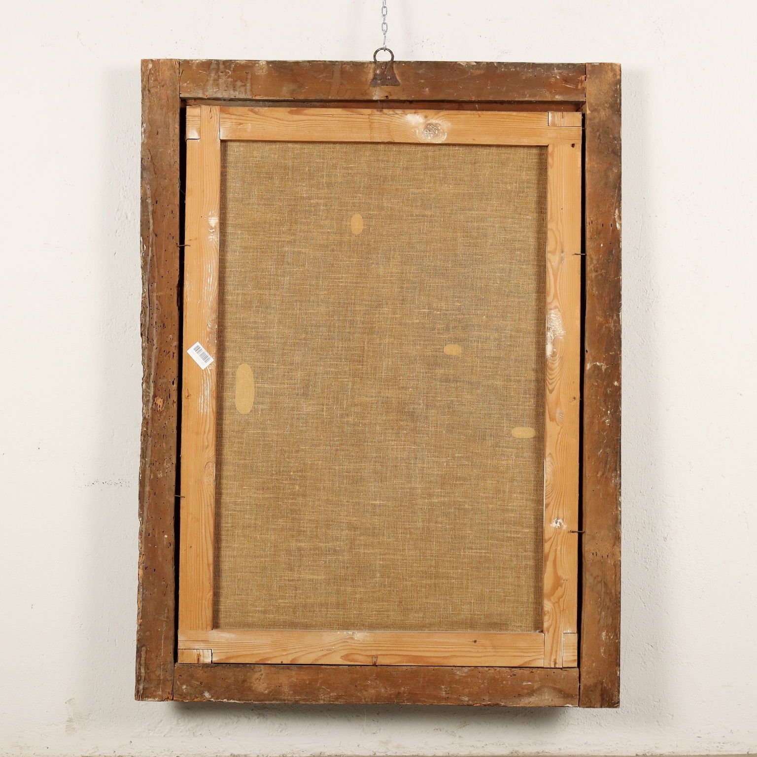 Art Sujet religieux, huile sur toile, Italie, XVIIe siècle photo
