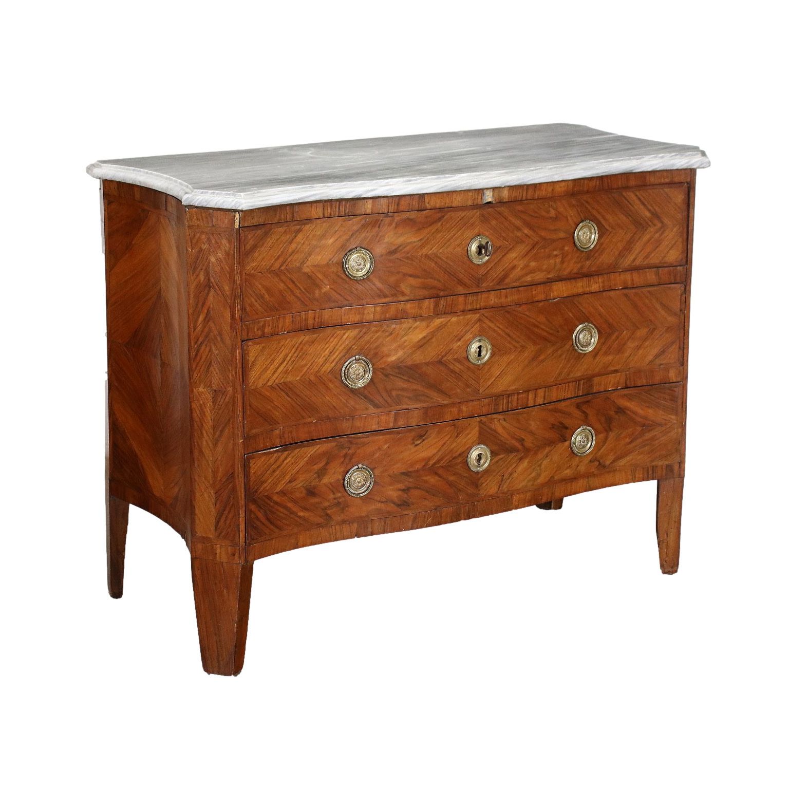 Neoclassical Chest Of Drawers Walnut Italy XVIII Century