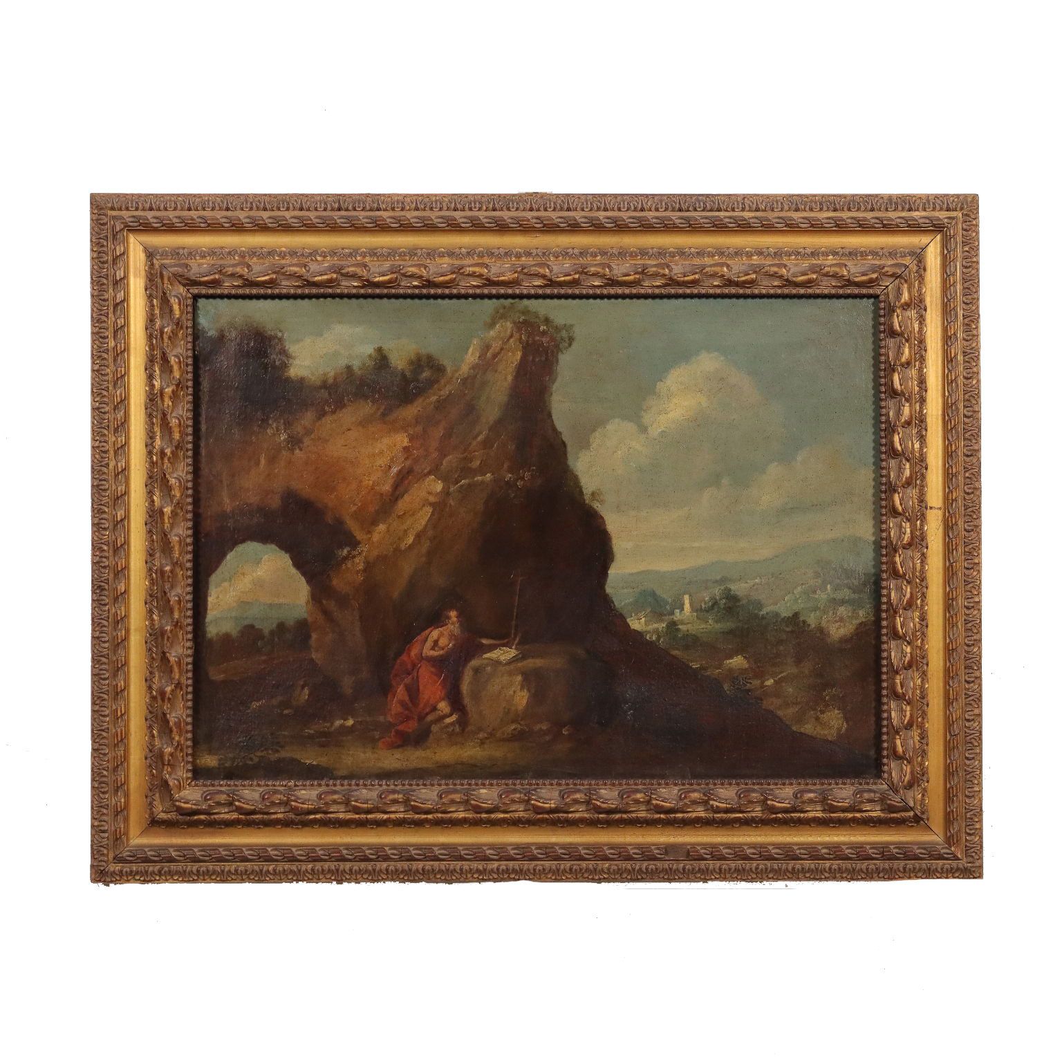 Oil On Canvas Religious Subject Italy XVII XVIII Century