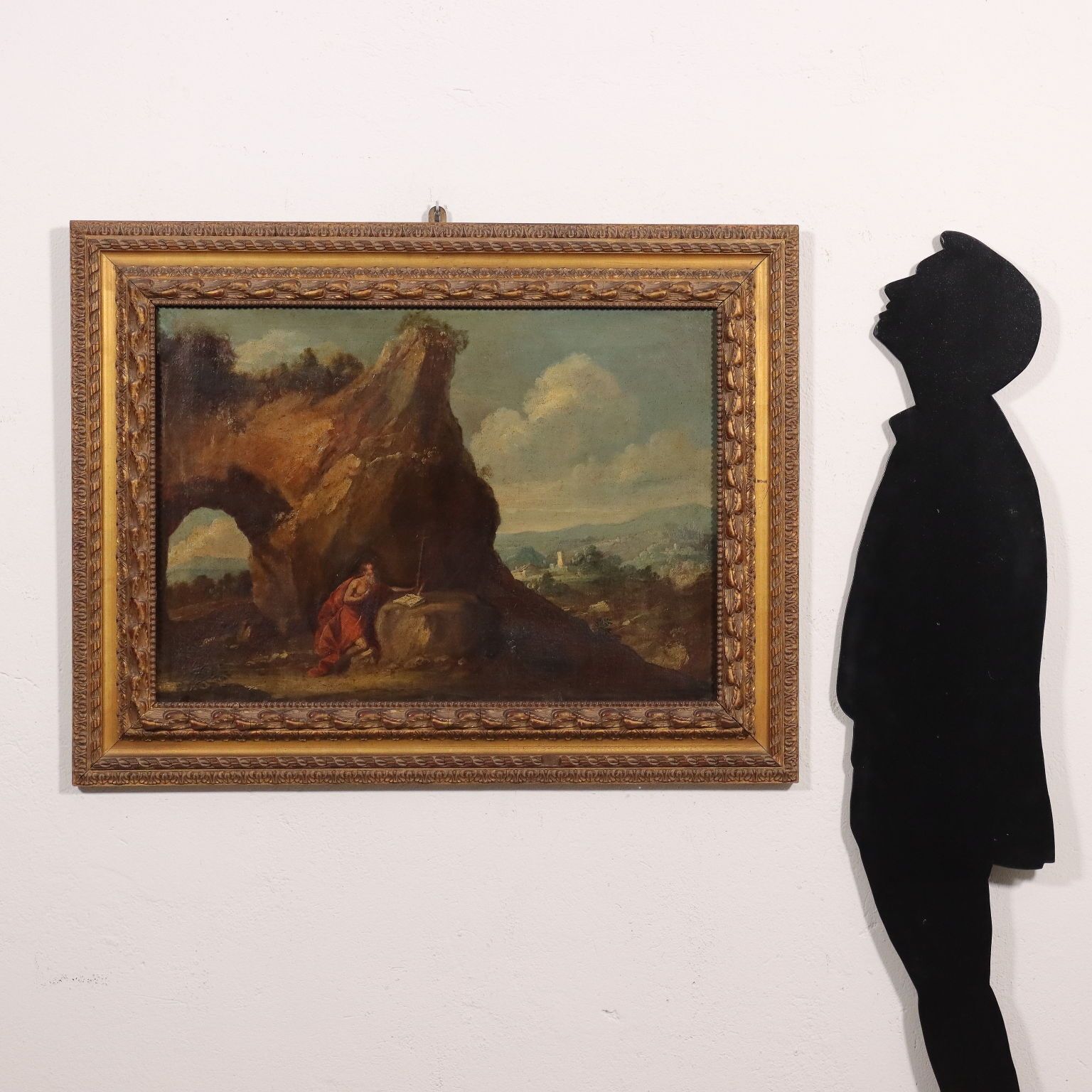 Peinture à l'huile sur toile, sujet religieux, Italie, XVIIe-XVIIIe siècle photo furniture