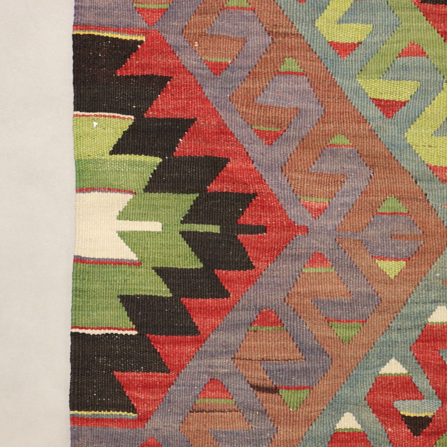 Antique Kilim Carpet Cotton Wool Thin Knot 126 X 63 In photo buy