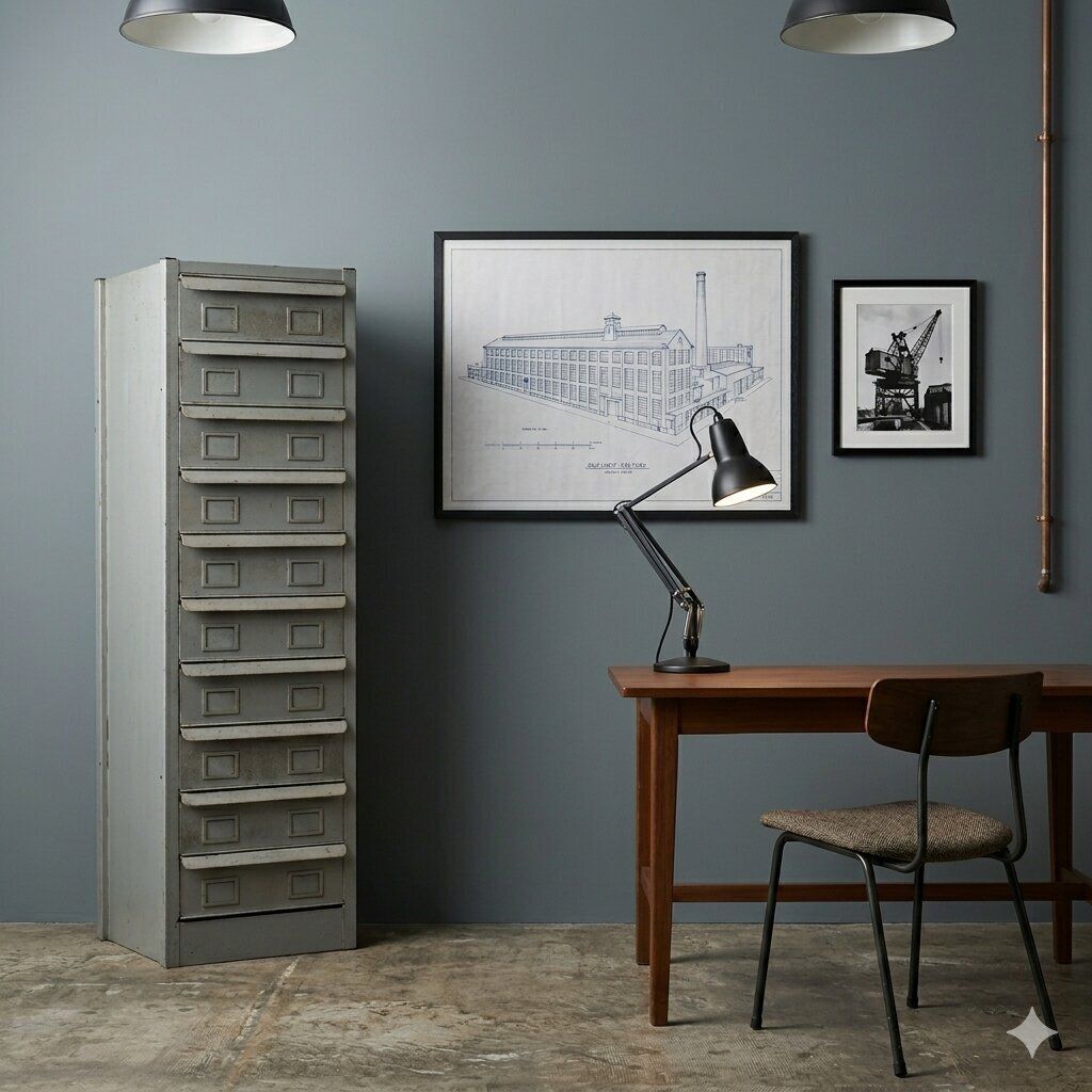 Industrieel archiefkast uit de jaren 1960 photo furniture