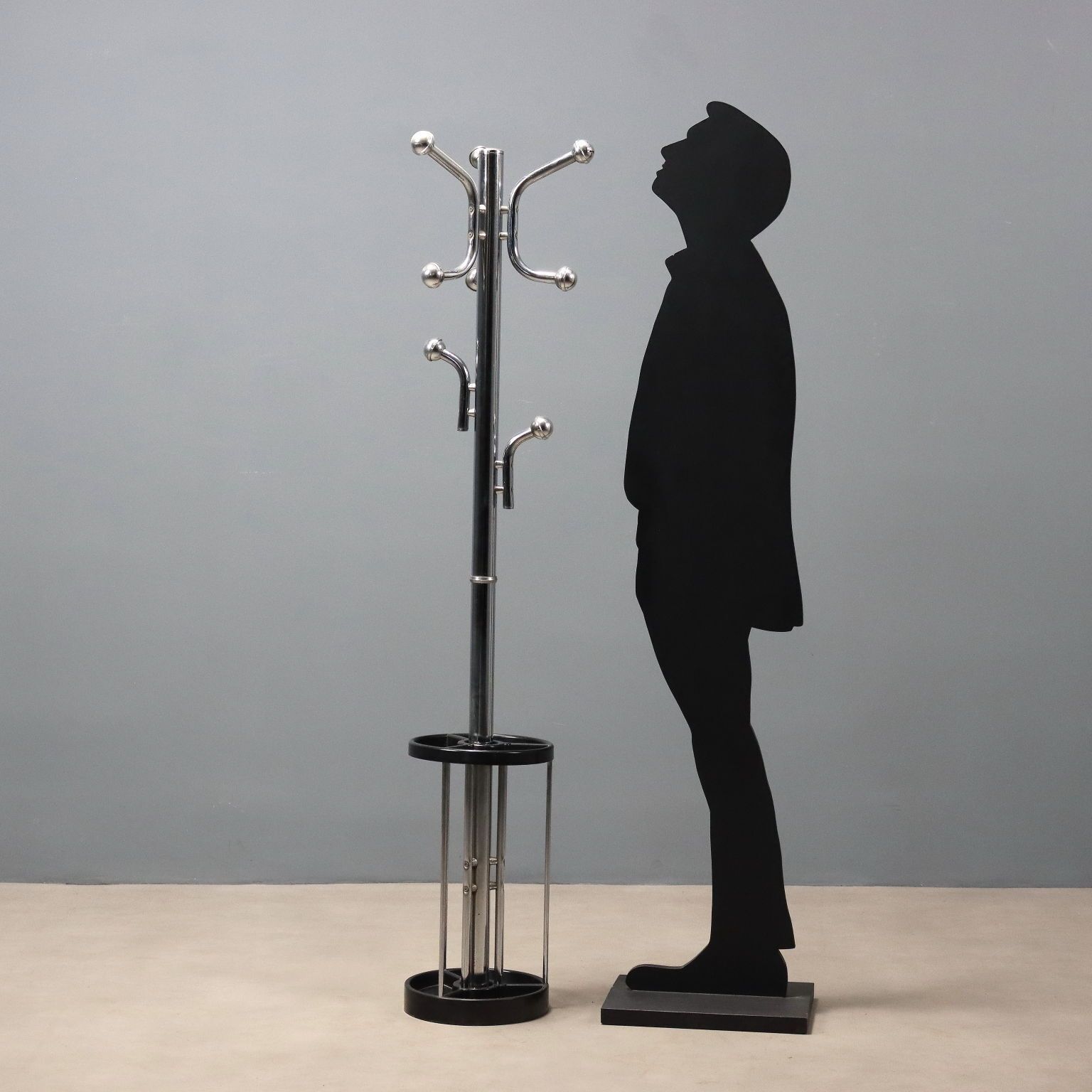 Vintage Hall Tree With Umbrella Stand Plastic Design Italy 1970s photo for sale