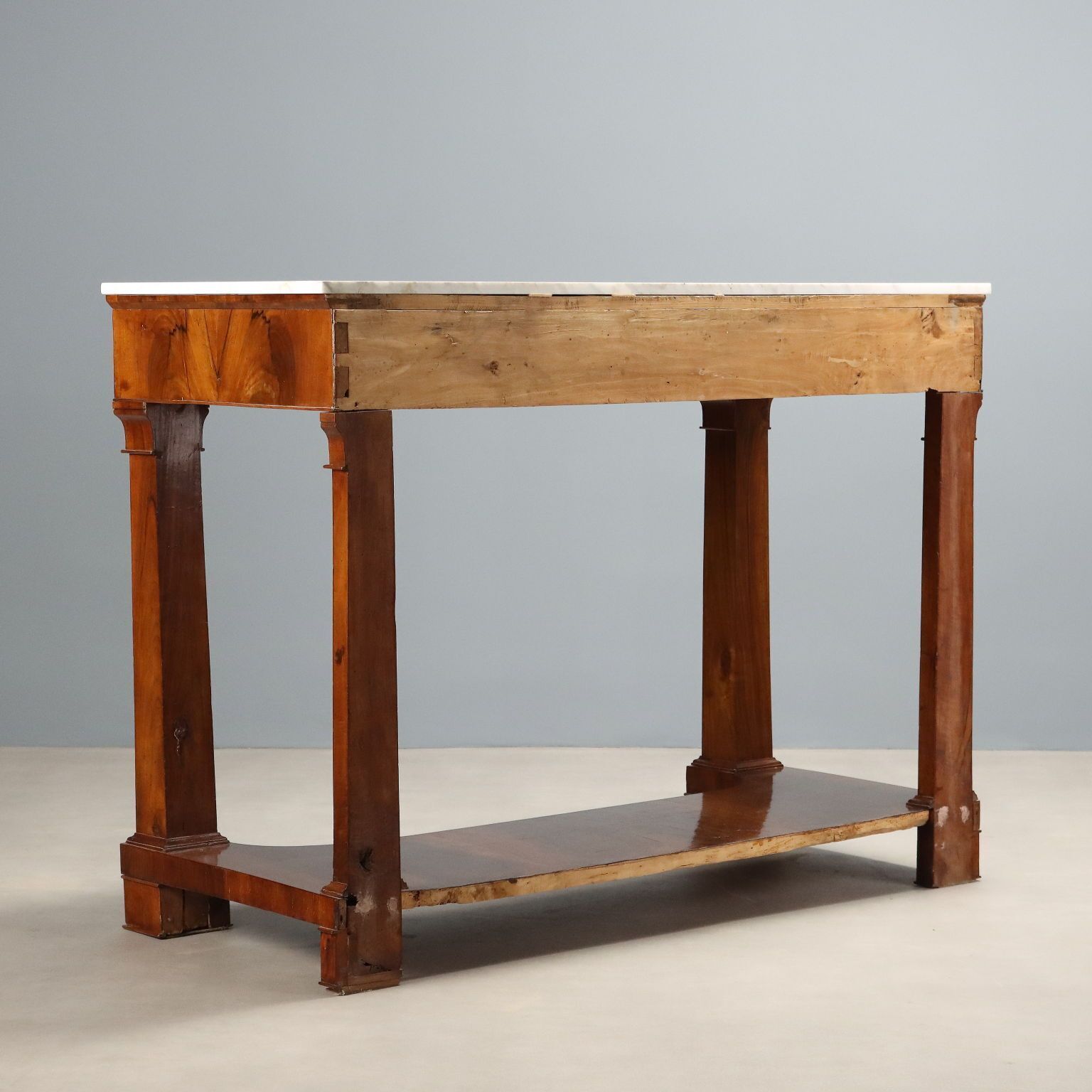 Meubels Antieke Empire console populier walnoot veer Italië 19e eeuw photo