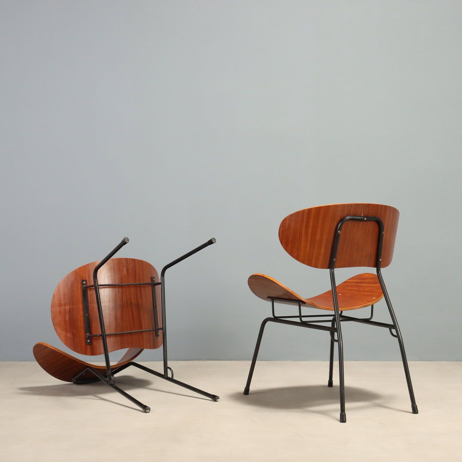 Meubels Vintage Fauteuils T. Silvana Comfort Design Carlo Ratti jaren 1950 photo