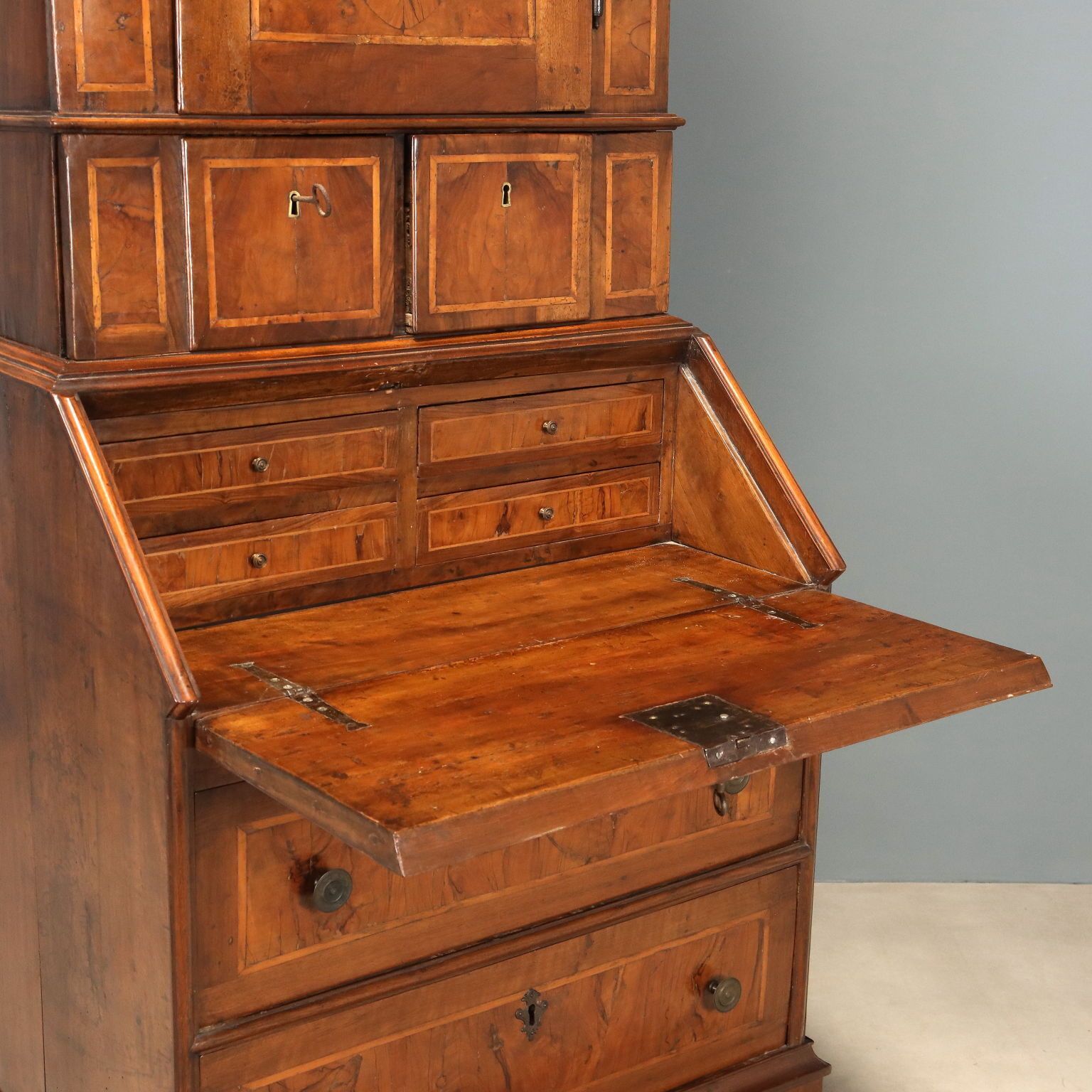 Antique Trumeau Walnut Fir Burl Bronze Italy XVIII Century photo buy