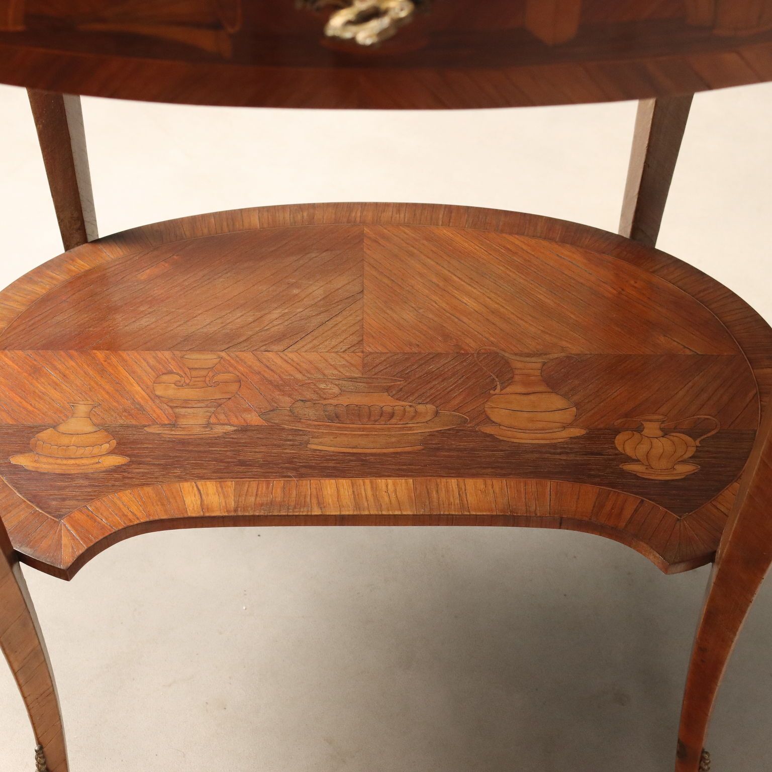 photo for sale Antique Writing Desk Bois De Rose Gilded Bronze Italy XX Century
