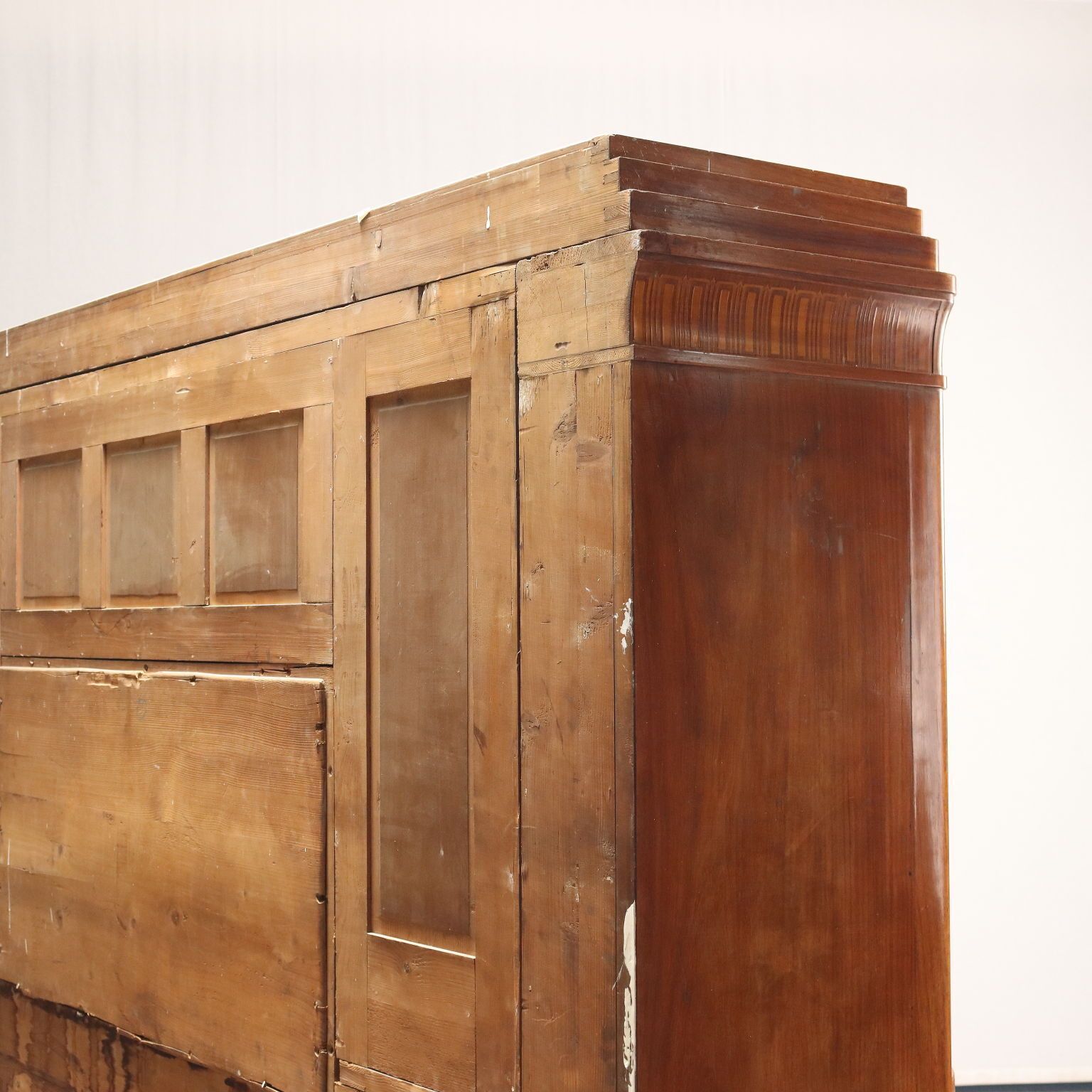 photo buy Antique Cupboard Mahogany Marble Maple Italy XX Century