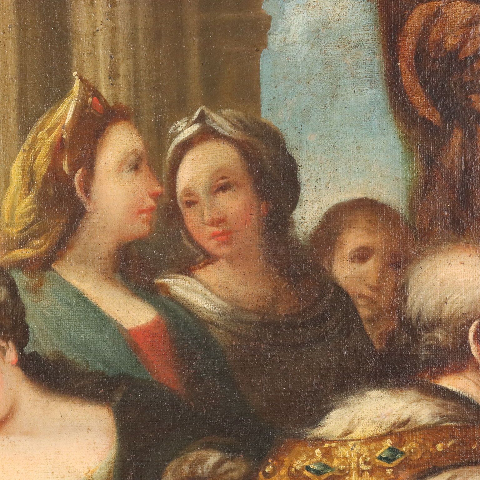 Antiek schilderij, Koning Salomo, olieverf op doek, Italië, 17e eeuw photo buy
