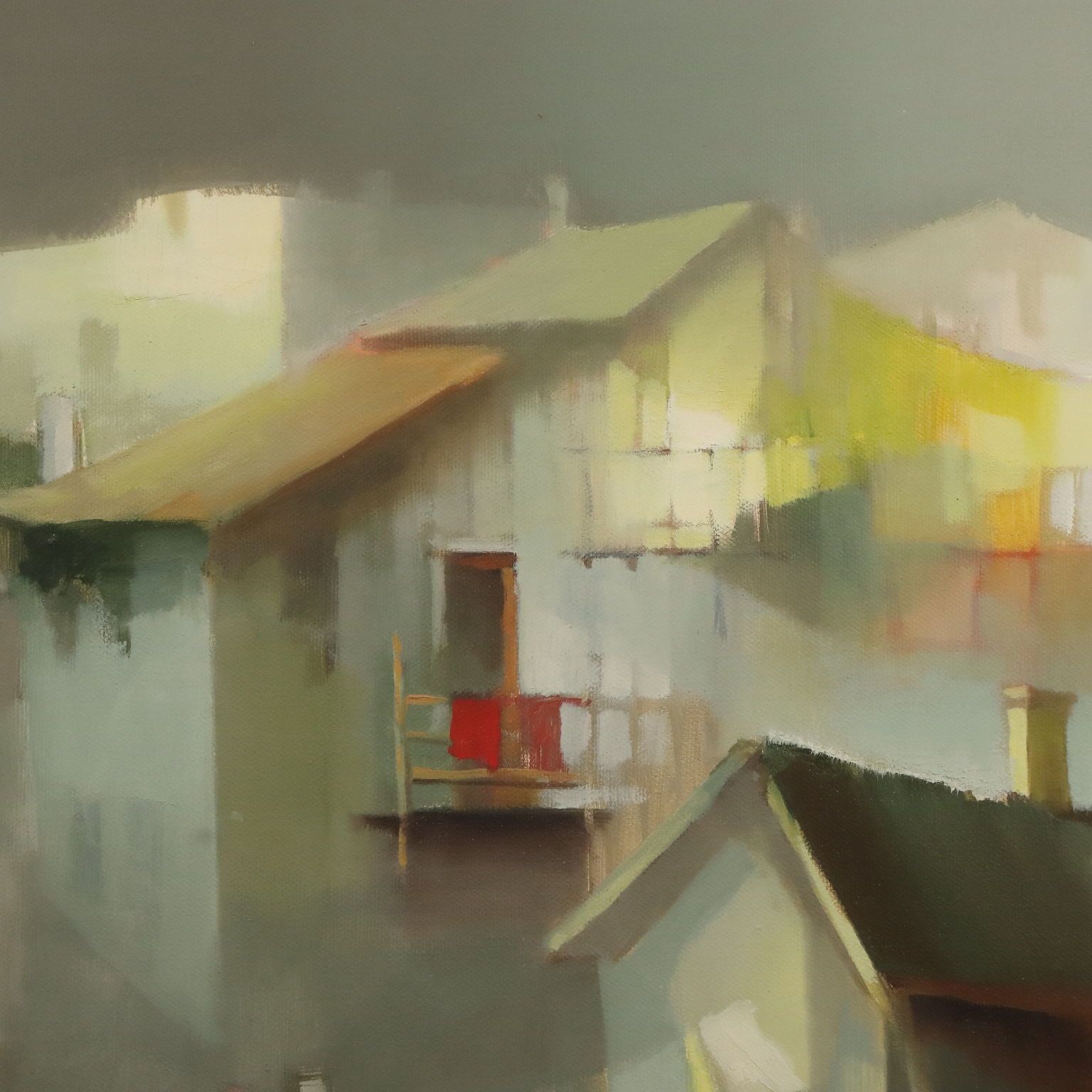 Schilderij van Davide Roncarà, Richting Bormio photo Kunst