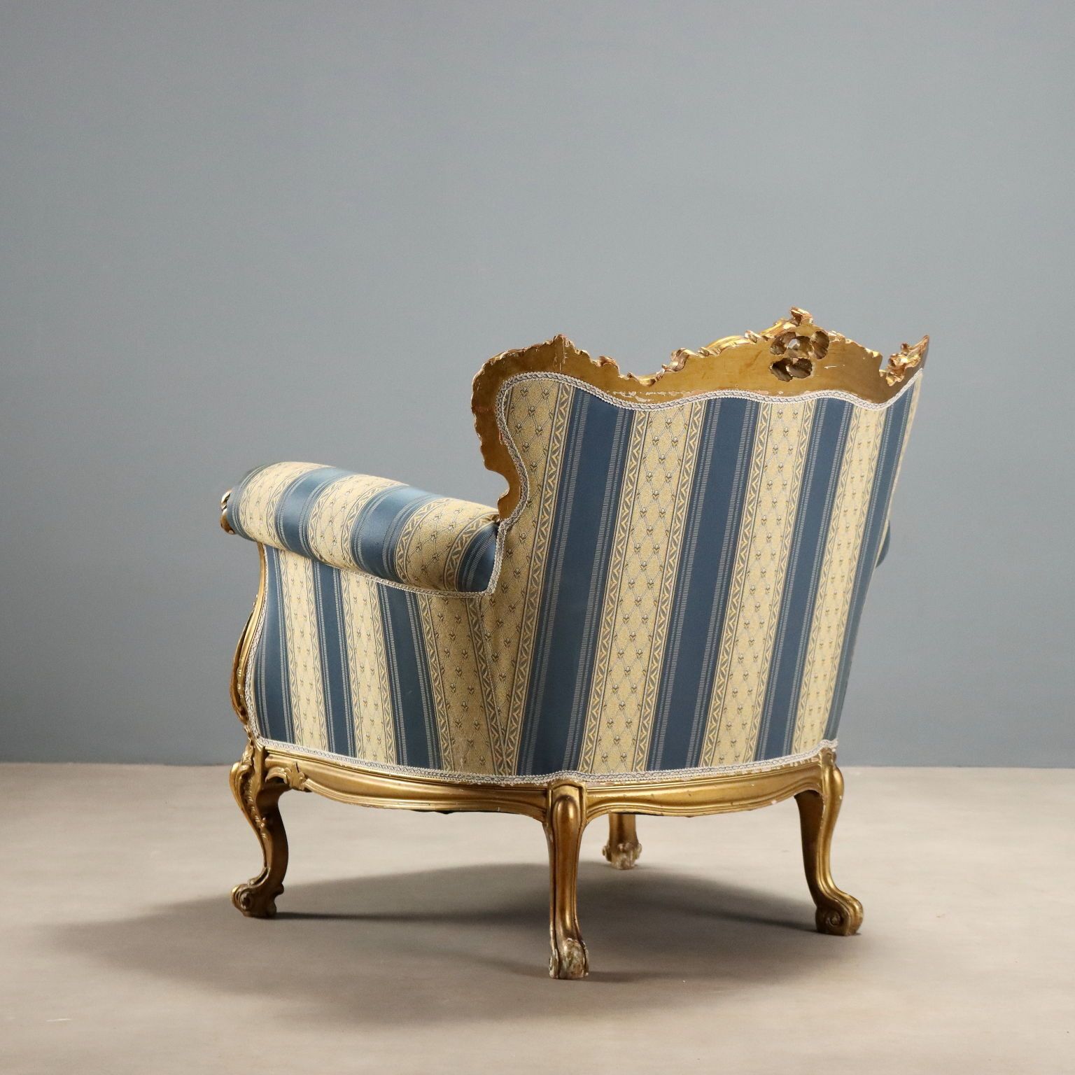 840.0 Fauteuils d'époque de style baroque, bois sculpté, XXe siècle photo