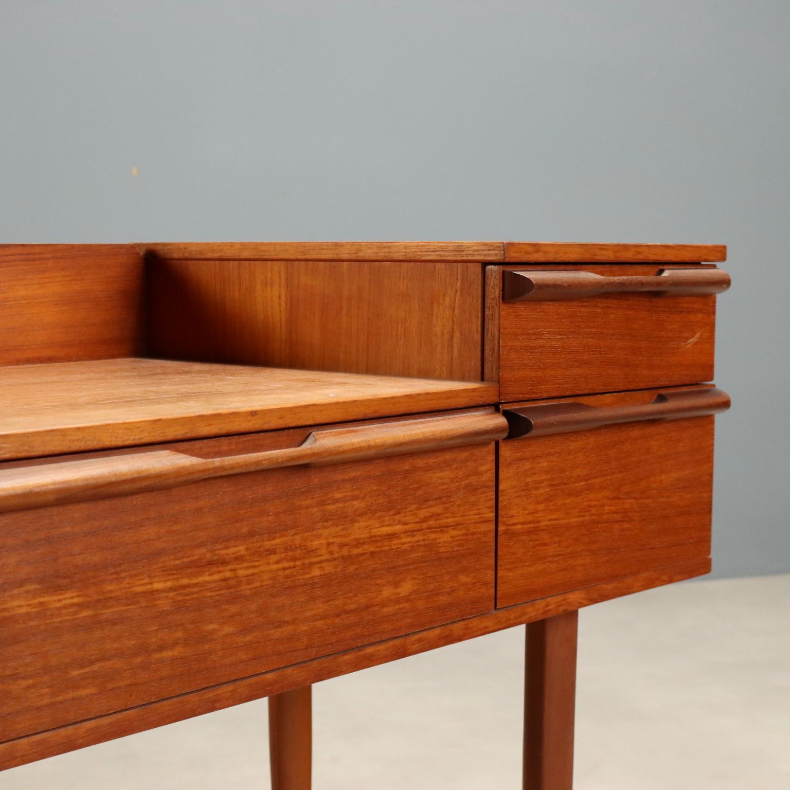 Vintage Vanity Table Teak With Drawers Design Italy 1960s photo Furniture