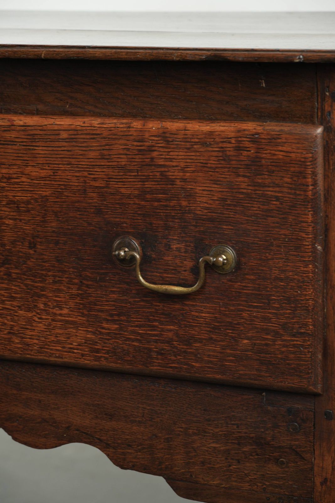 Beautifully Sized Antique 18th Century English Oak Dresser/Sideboard With Brass Handles And Beautiful Colors. photo 2200.0