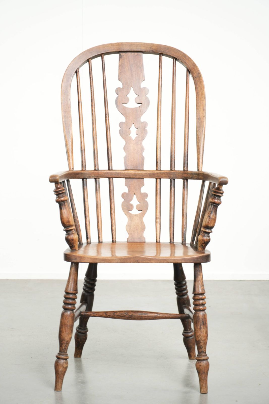 Antique English Spindle Chair, Windsor Chair/Side Chair From The Early 19th Century With Beautiful Deep Colors. photo furniture