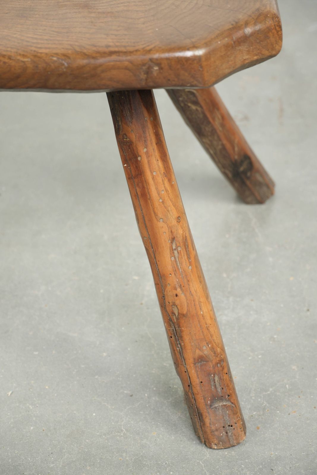 photo furniture Unique And Original Antique English Farmhouse Stool/Side/Coffee Table From The 17th Century